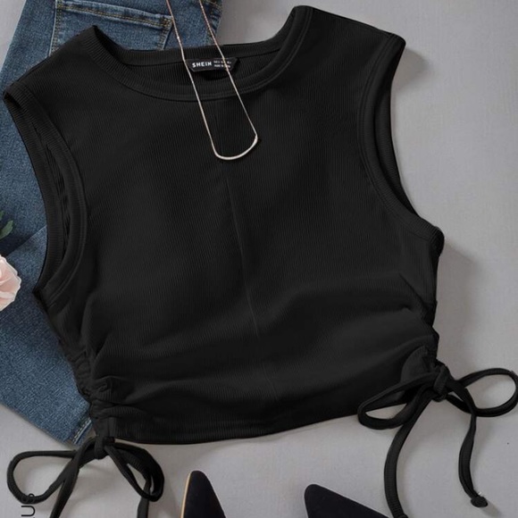 Drawstring tank top - Picture 1 of 3